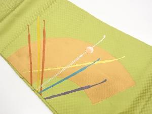 地紙に簪模様織出し名古屋帯